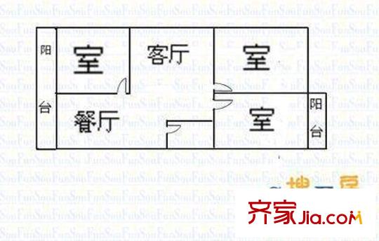 軍官小區(qū) 戶型圖