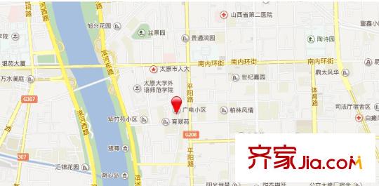 廣電小區(qū)交通圖太原  