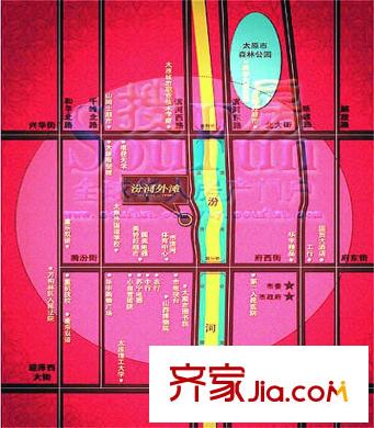 汾河外灘交通圖