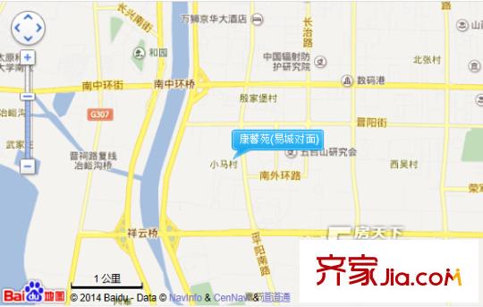 易城對面康馨苑交通圖太原 康馨苑(易城對面) 