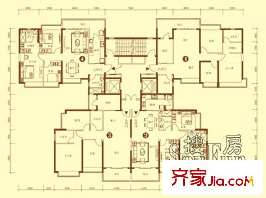 太原 恒大名都 戶型圖