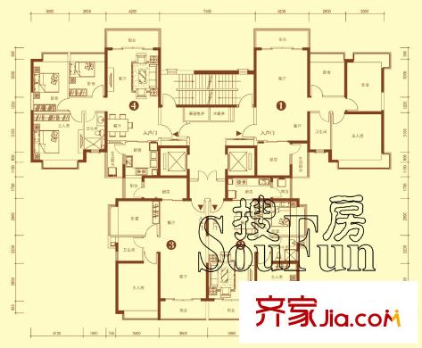 太原 恒大名都 戶型圖