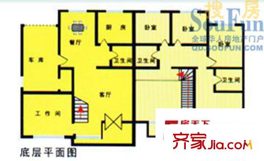 岱海山莊別墅戶型圖戶型2 5室2廳3衛(wèi)1廚