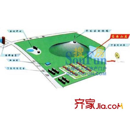 岱海山莊別墅交通圖