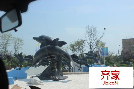 海陽(yáng)寶龍城雕塑20150831
