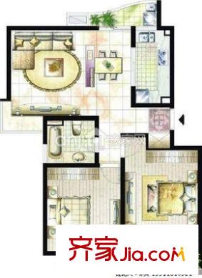 金地苑 3室 戶型圖
