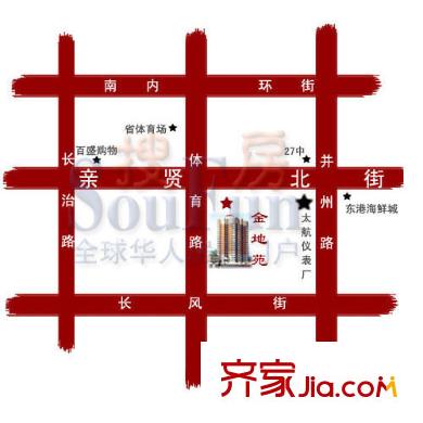 金地苑交通圖