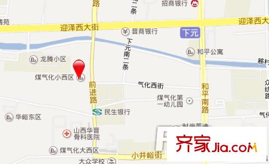 前進路煤氣化宿舍交通圖太原  