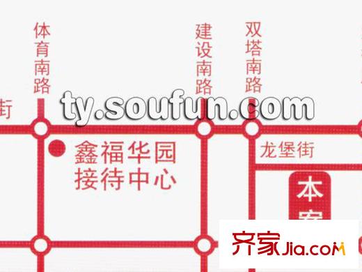 鑫福華園交通圖