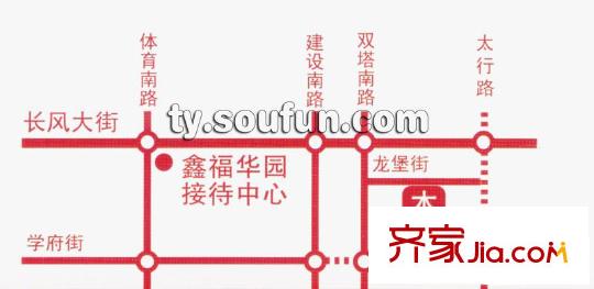 鑫福華園交通圖