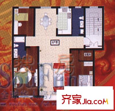 青岛山华府园实景水景图,装修效果图,别墅图,交百兴别墅户型图片