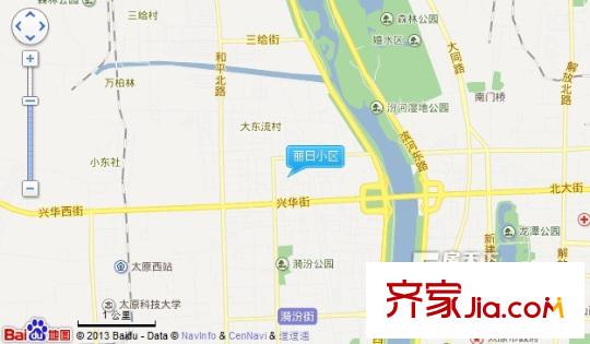 麗日小區(qū)交通圖太原  