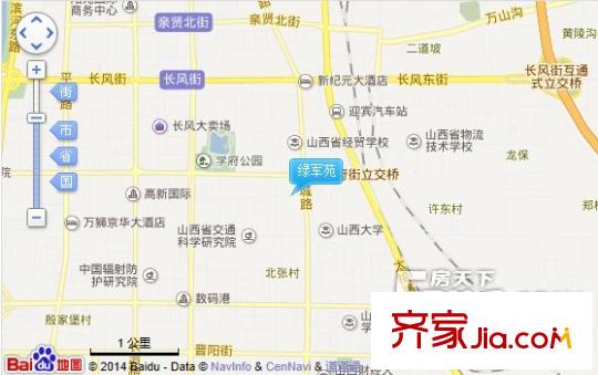 綠軍苑交通圖太原  
