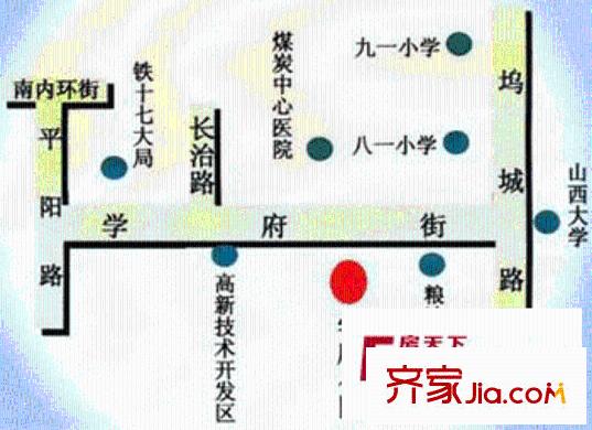 學(xué)府小區(qū)交通圖