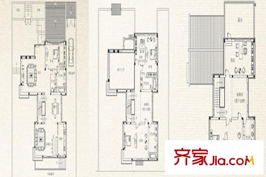 一山一墅戶型圖d4戶型 6室3廳5衛(wèi)1廚
