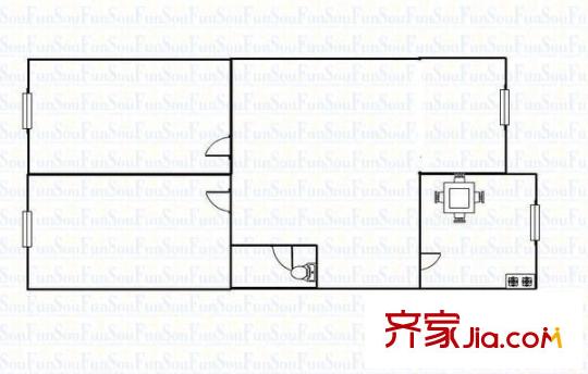 中鐵十二局建安處宿舍 戶型圖
