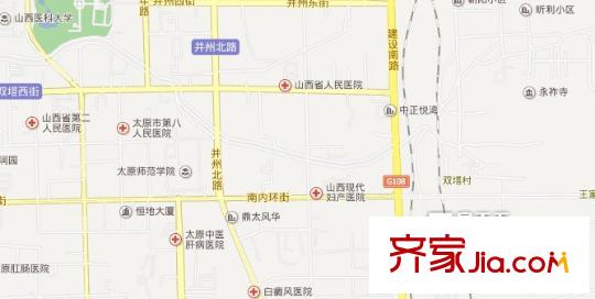 市建一公司南沙河宿舍交通圖太原  