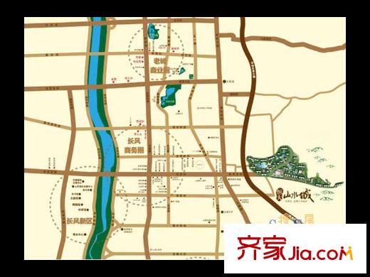 太原恒大山水城區(qū)位圖