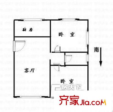 崇業(yè)大廈 2室 戶(hù)型圖