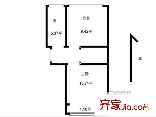 錯埠嶺二小區(qū)戶型圖2室戶型圖 2室1衛(wèi)1廚