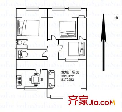 華匯尚領世家 4室 戶型圖