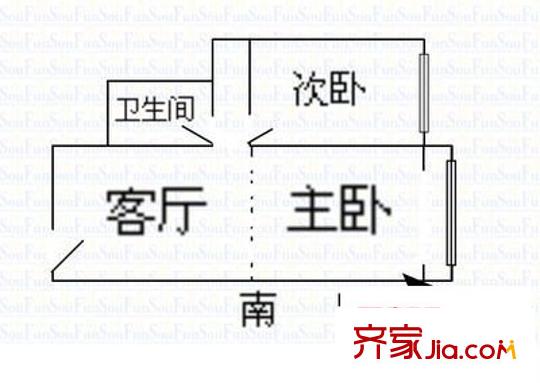 天賜康緣 2室 戶型圖