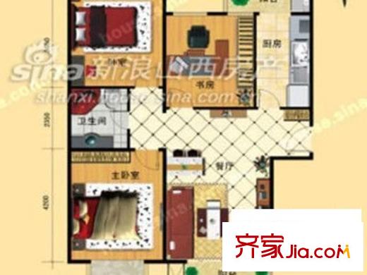 浦東雅典 2室 戶型圖