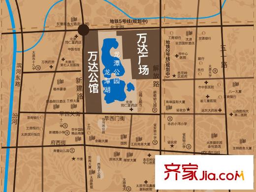 太原萬達公館區(qū)位圖