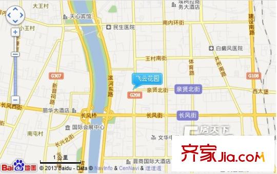 飛云花園交通圖太原  