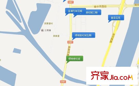 綠地世紀(jì)城交通圖太原  