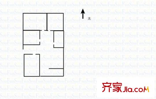 濱汾苑 3室 戶型圖