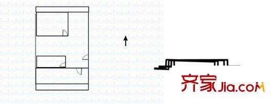 濱汾苑 2室 戶型圖