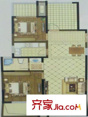佳源都市26#18#中間戶99平 2室2廳1衛(wèi)1廚
