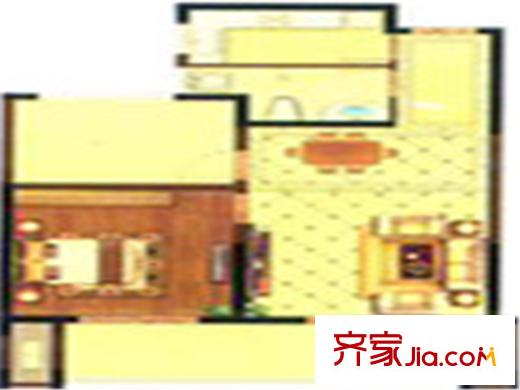 佳源都市13#27#28#中間A戶型 2室2廳1衛(wèi)1廚