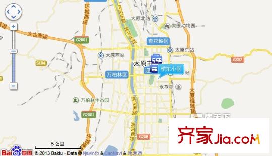 橋東小區(qū)交通圖太原  