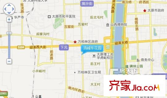 鴻峰東花園交通圖太原  