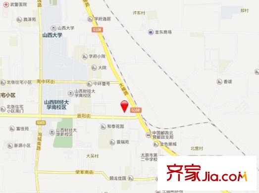 新源小區(qū)交通圖太原  