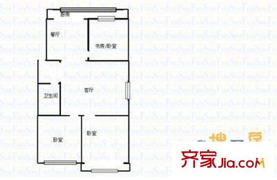 南內(nèi)環(huán)陽光小區(qū) 3室 戶型圖