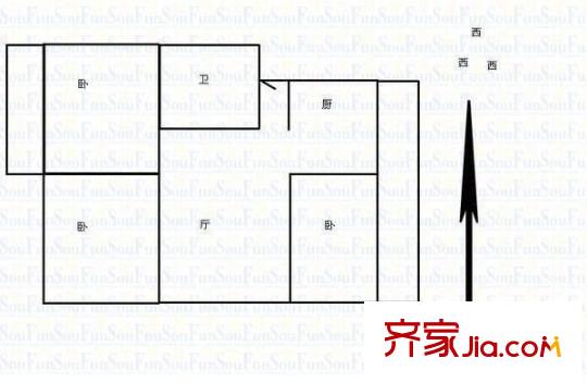 南內(nèi)環(huán)陽光小區(qū) 2室 戶型圖