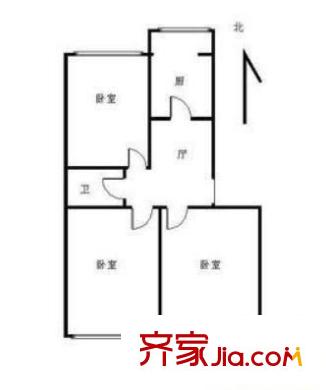 南內(nèi)環(huán)陽光小區(qū) 3室 戶型圖