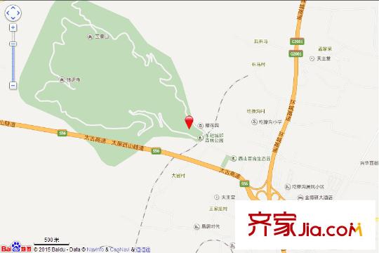 玉泉山居交通坐標(biāo)圖