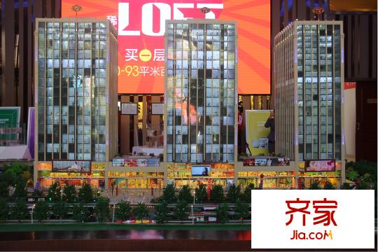 長風(fēng)世紀(jì)廣場沙盤圖實(shí)景（2015-09-12）