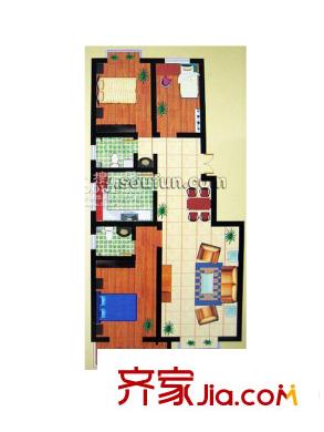 西岸3室2廳1廚2衛(wèi)149.06平米 3室2廳2衛(wèi)1廚
