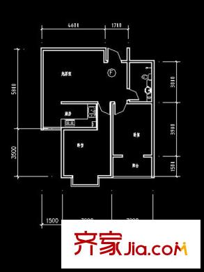 華浩水木云天15#樓80.56平方米2室1廳 2室1廳1衛(wèi)1廚
