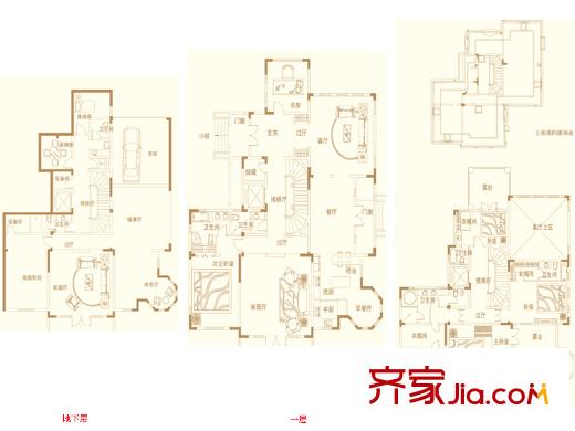 海泉灣港中旅公館11#12#13#獨棟拉菲香提戶型 7室14廳7衛(wèi)2廚