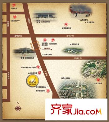 書(shū)香美苑交通圖