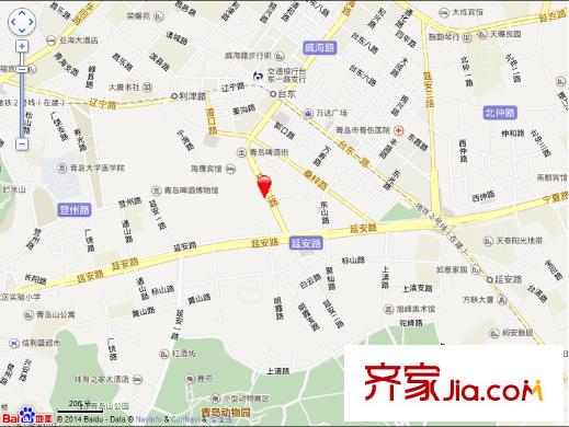 延安二路小區(qū)交通圖