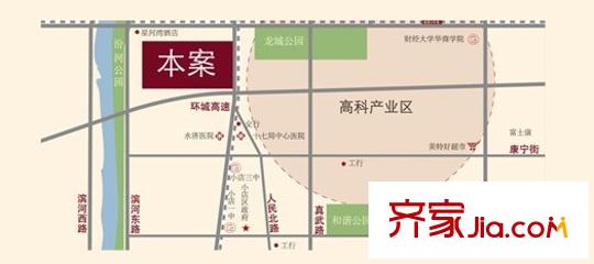坤杰?拉菲香榭交通圖