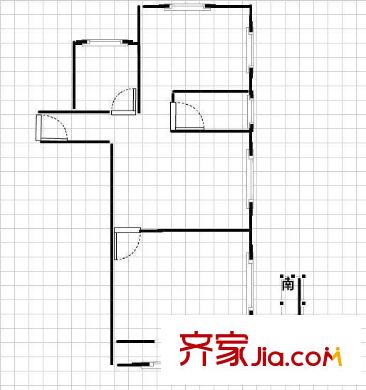 鎮(zhèn)江路6號(hào)小區(qū) 戶型圖 二居2