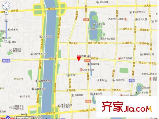 府西國(guó)際公寓交通圖